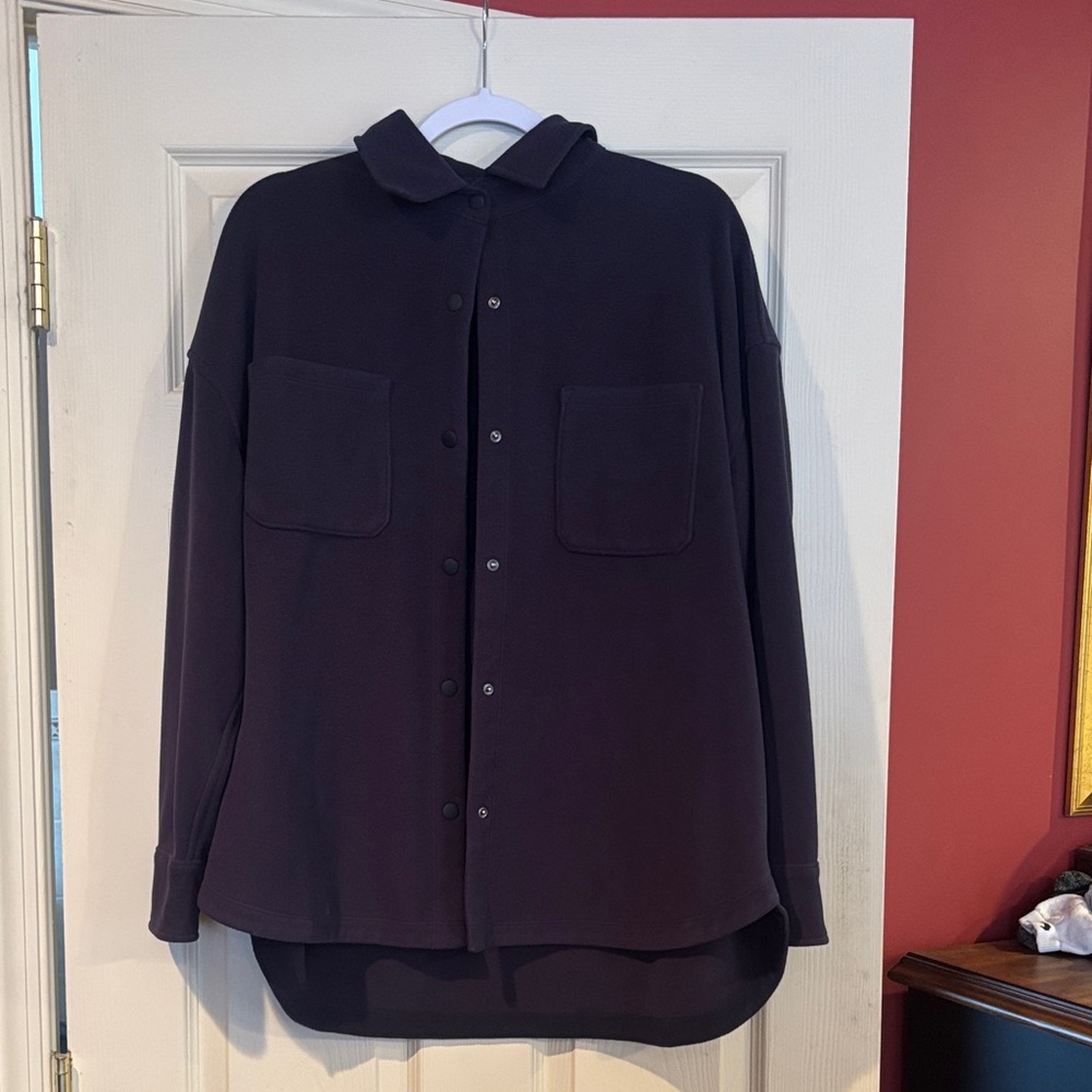 Athleta Men's Dark Purple Shirt Jacket
